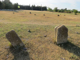 Немногие надгробия оставшиеся на молоканском кладбище в Ульяновке