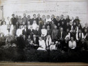 1932, Во втором ряду сидят: третий слева Бабенков Василий Иванович, шестой справа Павел Петрович Закаличный [№ 17046]