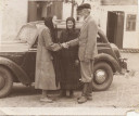 1950?, слева Мария Никитична Антифеева, ??? и Савелий Никитич Черемисин. [№ 17073]