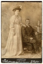 1910?, Андрей Михайлович Сизов (брат Анны Михайловны Сизовой (Игнатовой)) с женой [№ 12063]