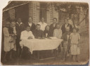 1920?, Яков Никитович Бобров с семьёй возле дома Бобровых с. Нововасильевка. [№ 42006]