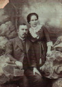 1908, Иван Алексеевич Стоялов с женой Марией Иосифовной Сапунцовой (Стояловой). [№ 06046]