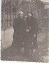 1954, Феодосия (Феня) ??, Елена Васильевна Калмыкова (Харитонова) и ее внук Павлик. [№ 01168]