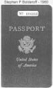 Passport. Dzyadz Stepan (Stephan) returned to visit Russia in 1960 along with John Michael Peter Bolderoff of Kerman, CA.